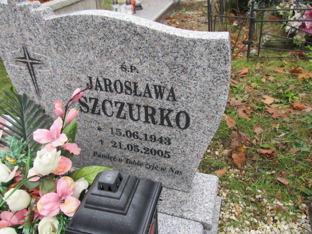 Jarosława Szczurko 1943 Srokowo - Grobonet - Wyszukiwarka osób pochowanych