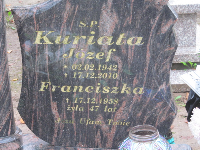 Franciszka Kuriata Srokowo - Grobonet - Wyszukiwarka osób pochowanych