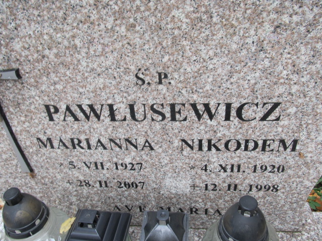 Maria Pawłusewicz 1961 Srokowo - Grobonet - Wyszukiwarka osób pochowanych