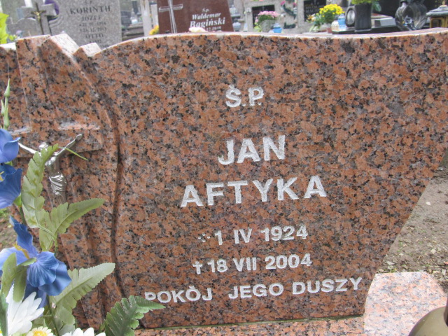 Jan Aftyka 1924 Srokowo - Grobonet - Wyszukiwarka osób pochowanych