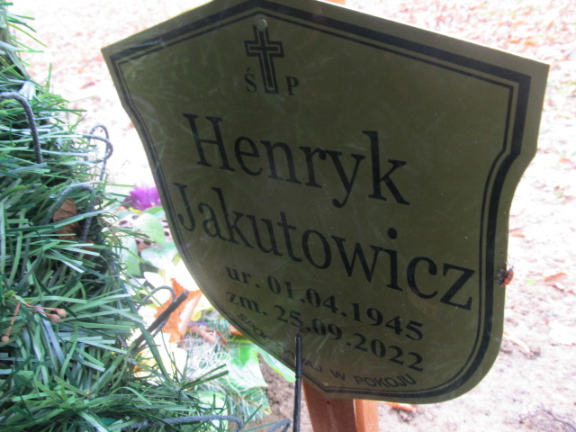 Henryk Jakutowicz 1945 Srokowo - Grobonet - Wyszukiwarka osób pochowanych